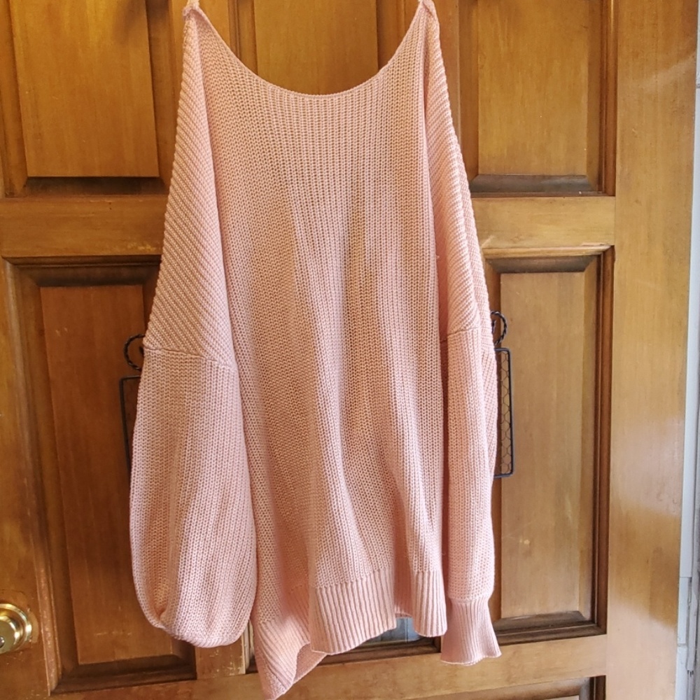 Pink long sleeve sweater